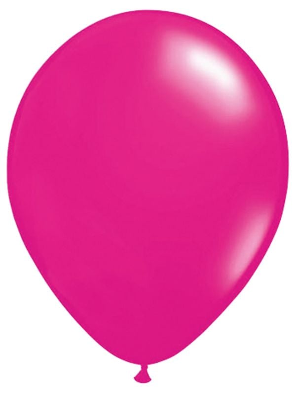 Magenta roze basic ballonnen 100 stuks