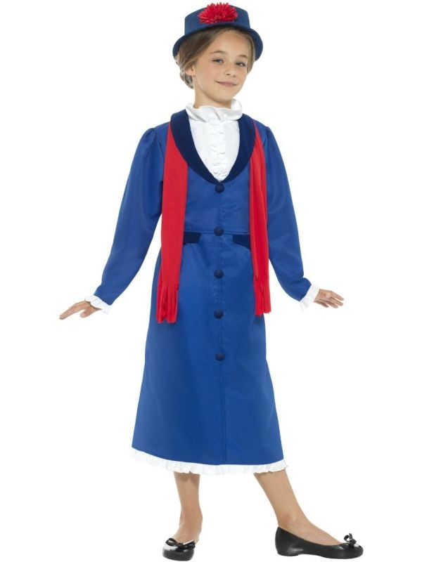 Mary Poppins Nanny Pakje Meisjes Blauw