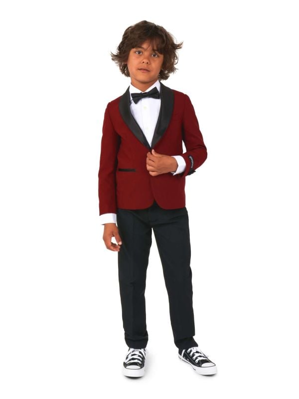 Opposuits Boys' Tuxedo Hot Burgundy Rood