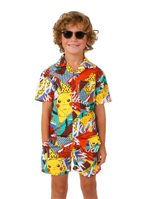 Opposuits Boys' Zomer Outfit Pika Pikachu