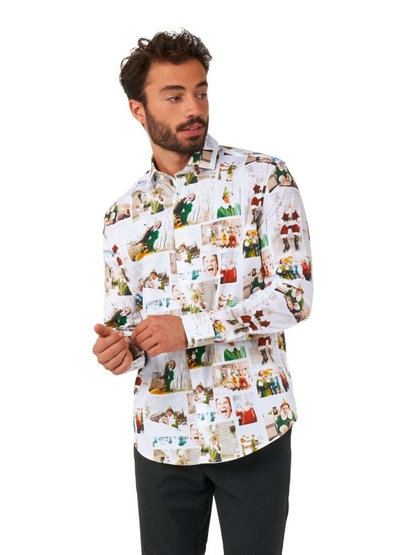 Opposuits Men's Shirt Elf™ Christmas Wit