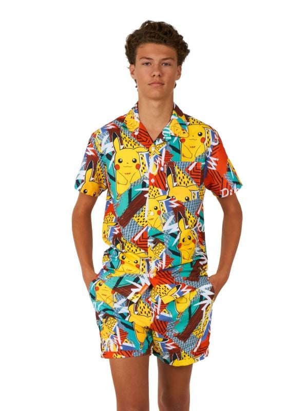 Opposuits Teen Boys' Zomer Outfit Pika Pikachu
