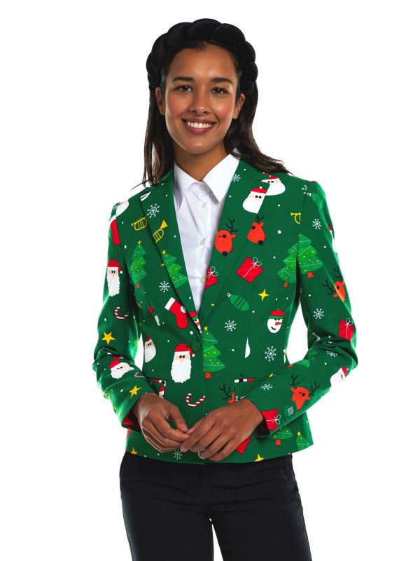 Opposuits Women's Colbert Festivity Kerst Groen