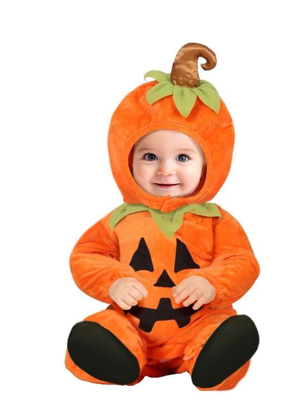 Oranje pompoen kostuum halloween baby