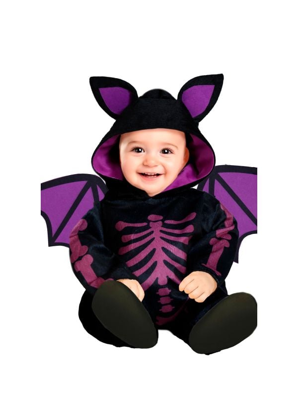 Paarse vleermuis kostuum halloween baby