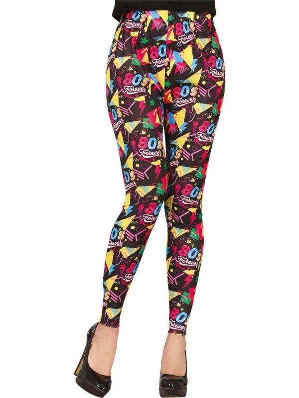 Retro Regenboog Leggings Vrouwen 80s