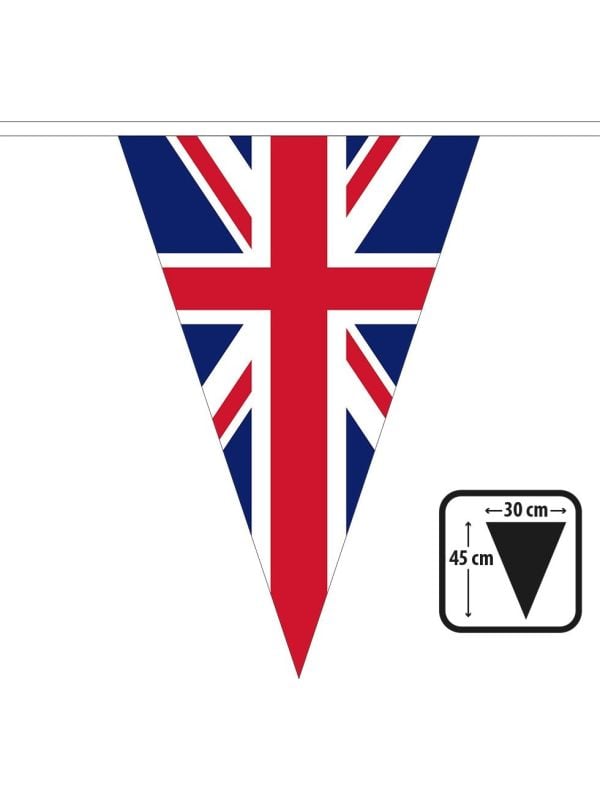 Reuzenvlaggenlijn Union Jack 10m