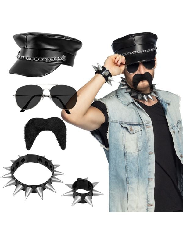 Rocker & Punk Accessoireset 5-delig