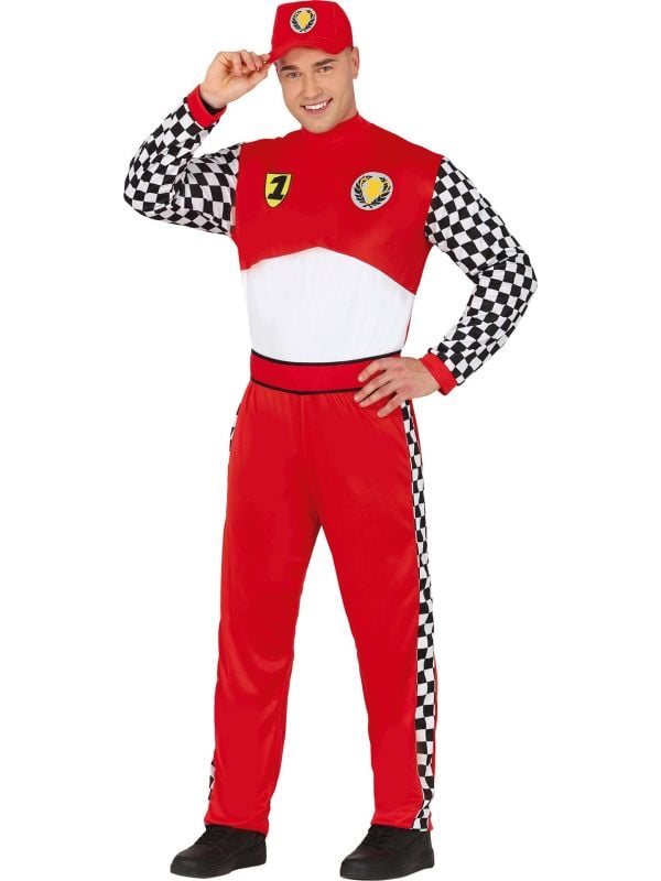 Rode Formule 1 Outfit heren