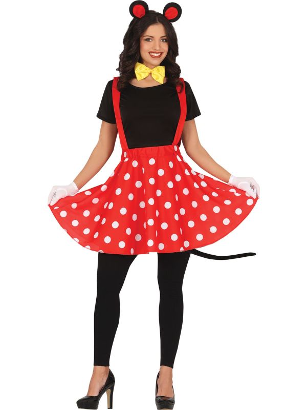 Rode Minnie Mouse Dames Jurkje