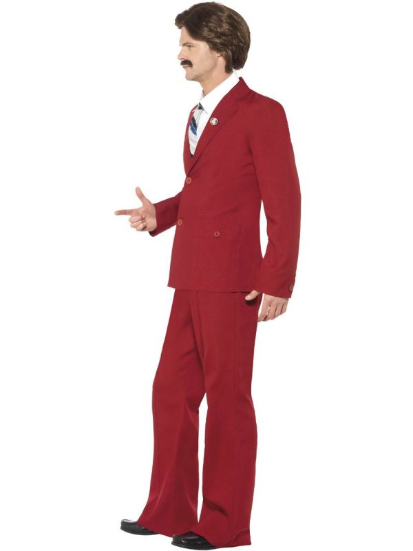 Ron deals burgundy costume