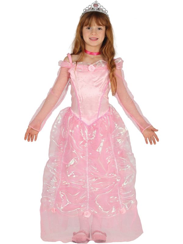 Roze prinses jurk | Feestkleding.nl