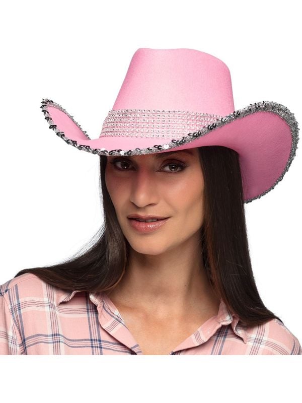 Roze Western Partyhoed Dames