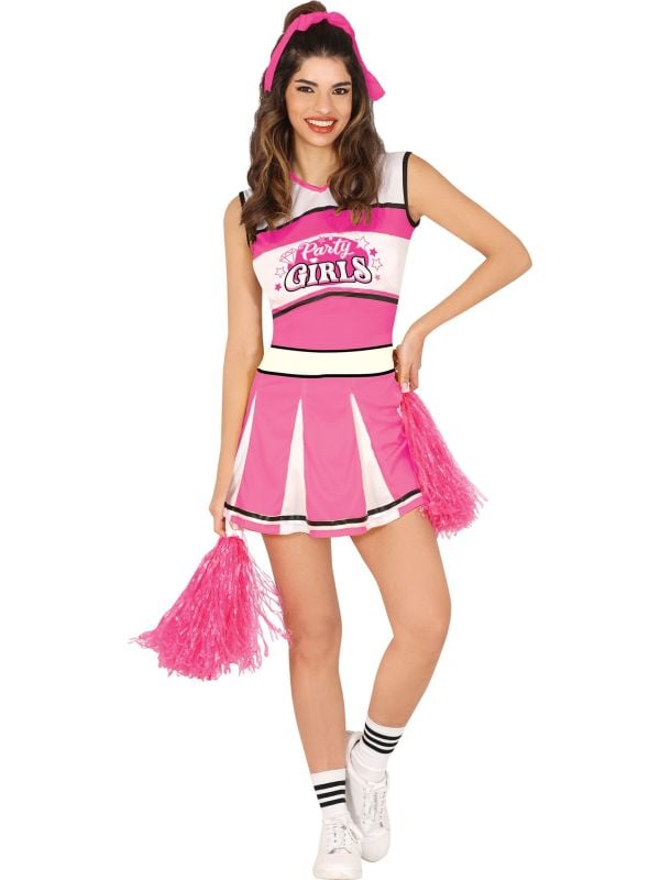 Roze Witte Cheerleader jurk dames