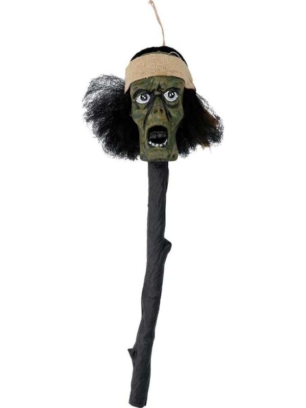 Scepter Voodoo Hoofd 52cm Halloween