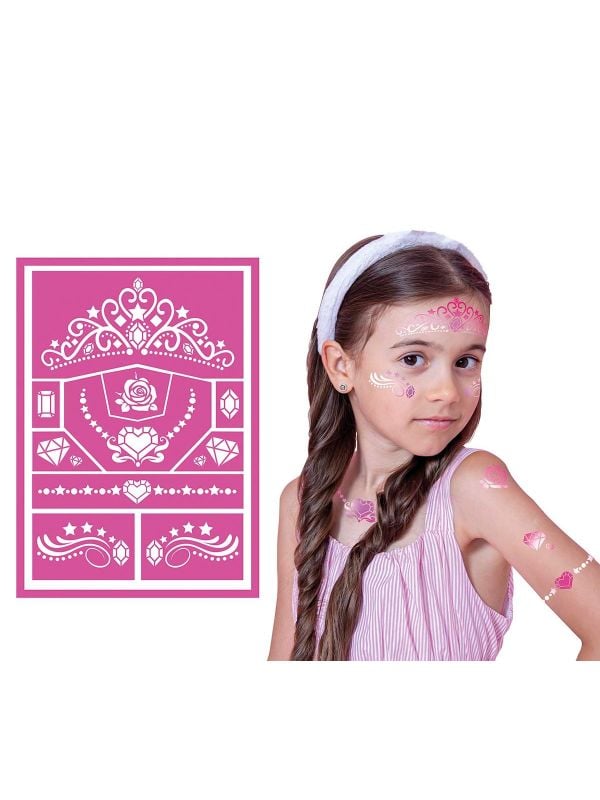 Schmink stencil kind prinses