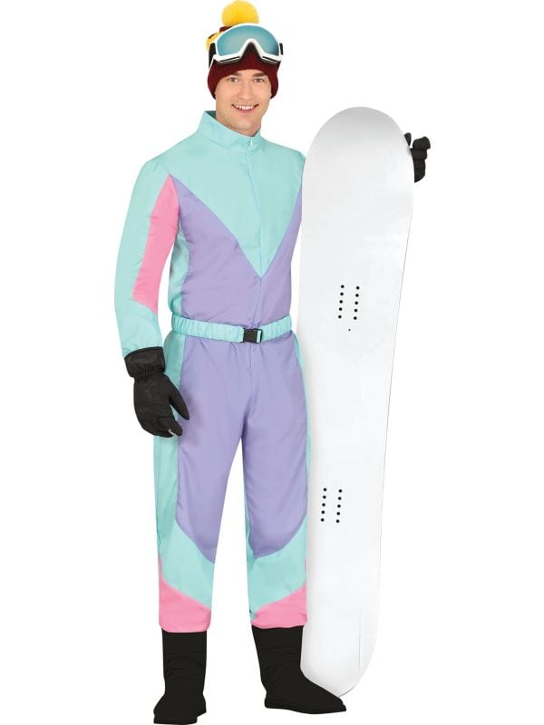 Ski Outfit Kostuum Heren Retro