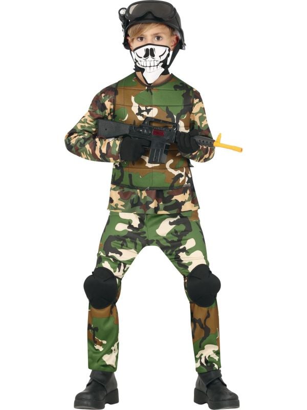 Correspondentie beheerder interval Soldaat kostuum jongen camouflage | Feestkleding.nl