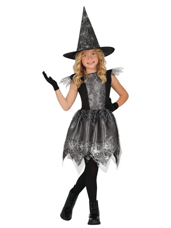 Spinnenweb prinses jurk halloween kind