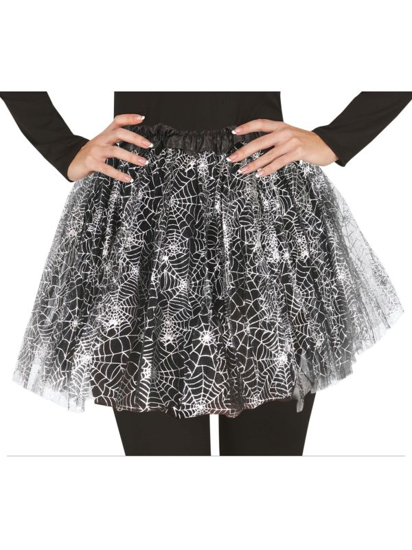 Spinnenweb tutu dames 40 cm halloween