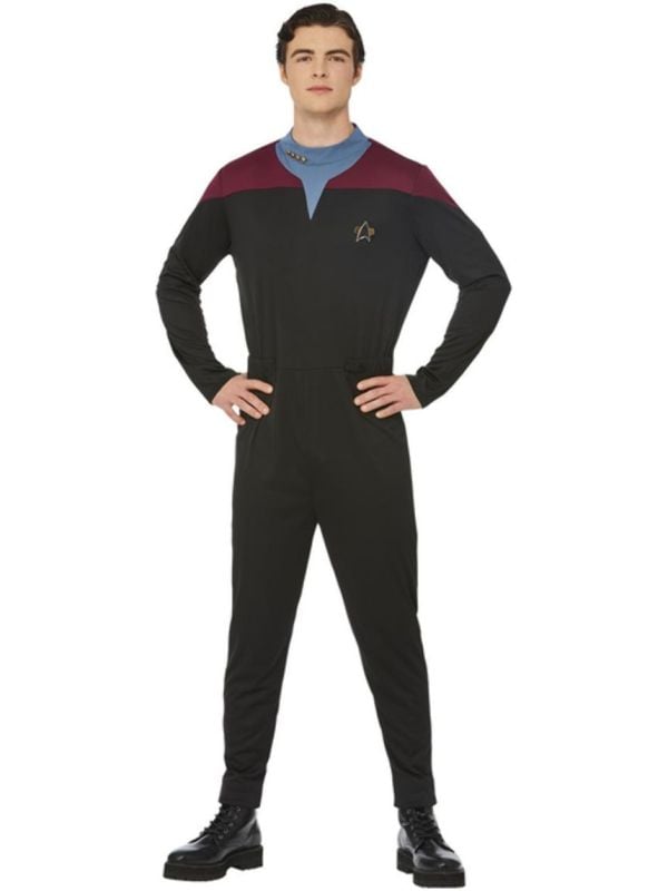 Star Trek Voyager Command Uniform Mannen Zwart