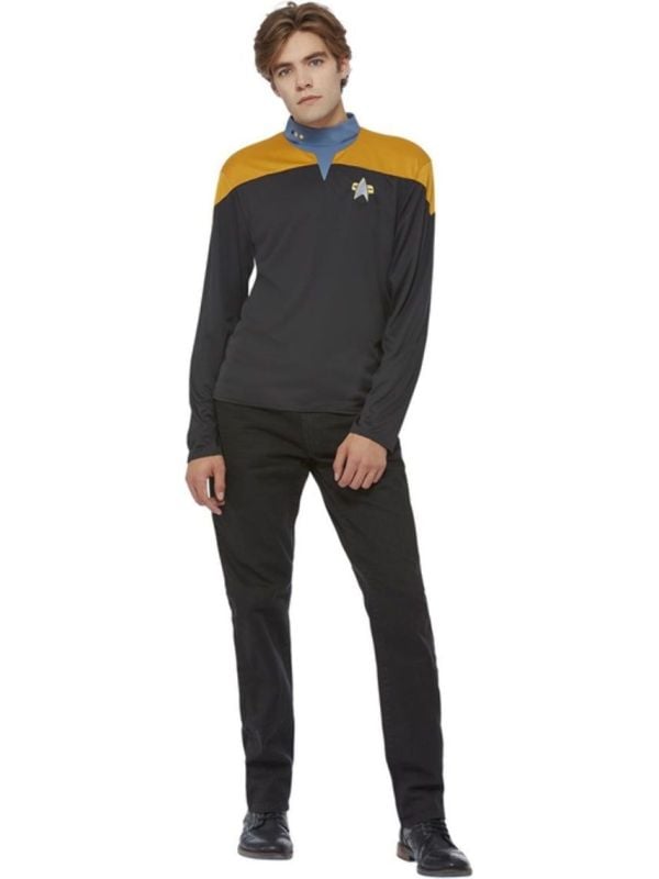 Star Trek Voyager Operations Uniform Mannen Zwart