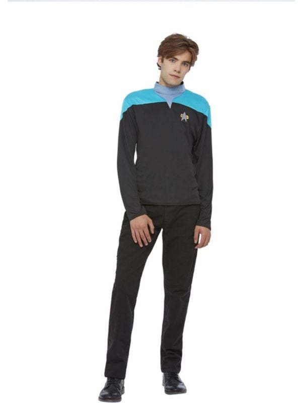 Star Trek Voyager Science Uniform Mannen Zwart