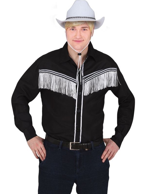 Stijlvol Zwart Western Shirt Volwassenen