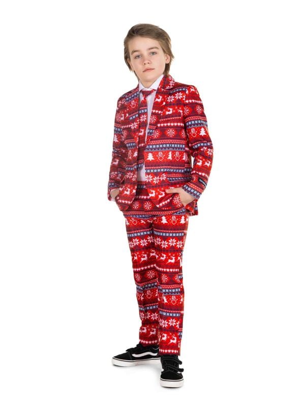 Suitmeister Boys' Pak Nordic Pixel Rood