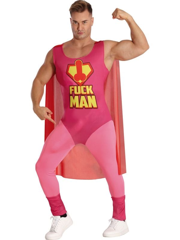 Superheld FUCK MAN outfit