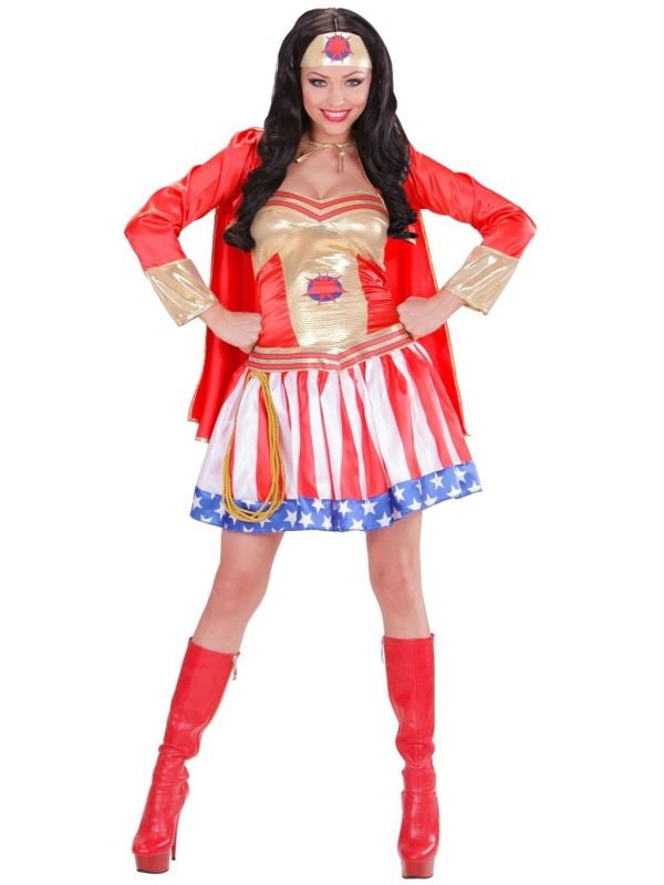 Welke meten verkoper Superhelden kostuum dames kopen? | Feestkleding.nl