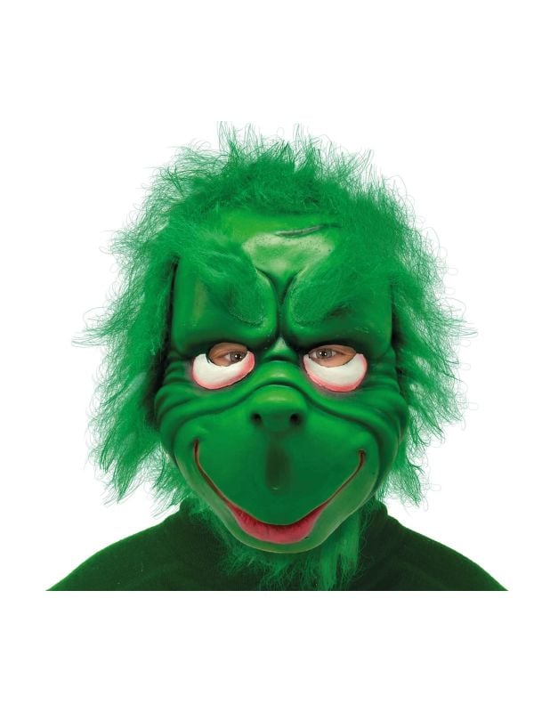 The Grinch masker met haar latex halloween