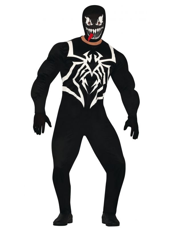 Venom Spiderman kostuum halloween heren