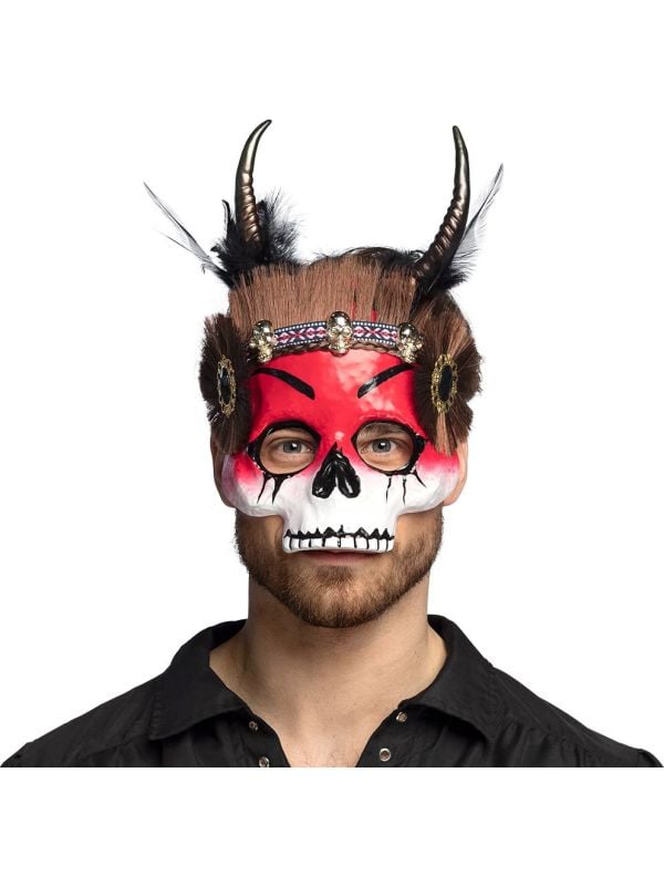 Voodoo Mawu Halfmasker Halloween