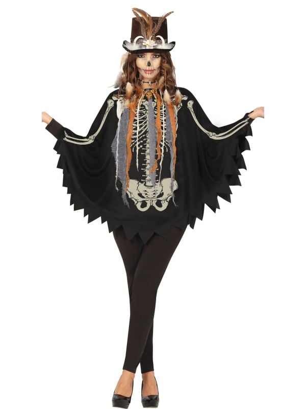 Voodoo priester poncho halloween dames