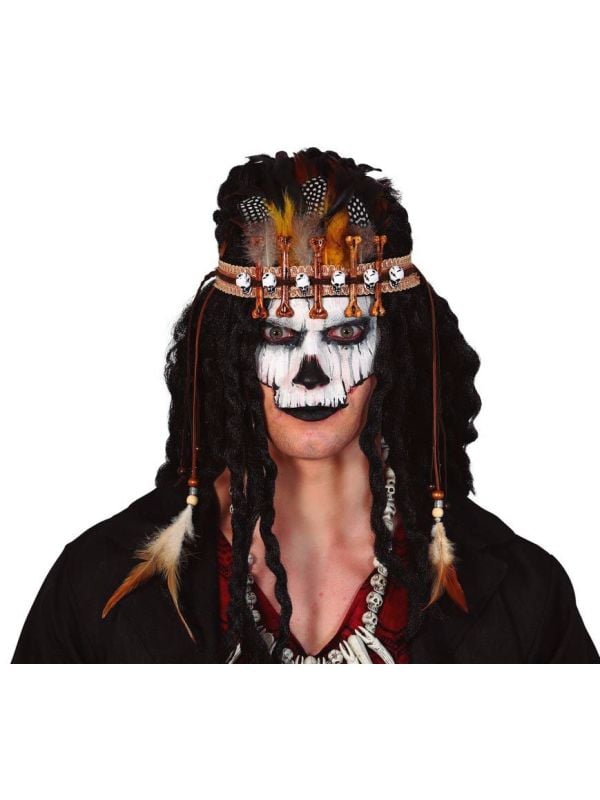 Voodoo veren haarband halloween