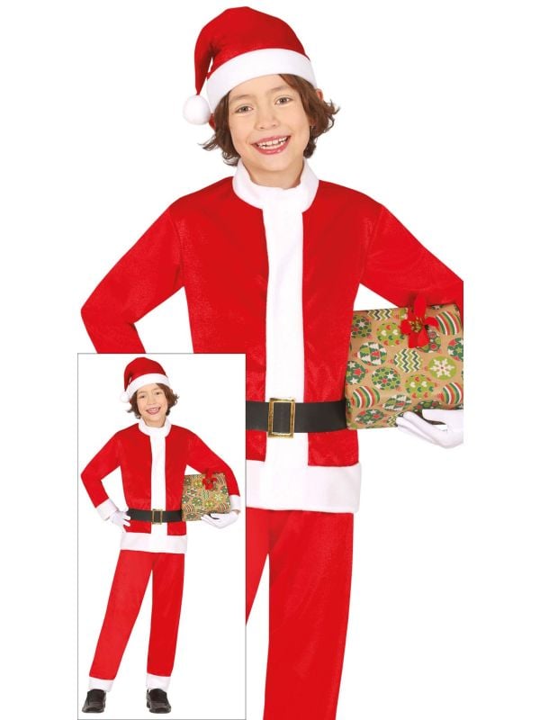 Vrolijk kerstman outfit kinderen