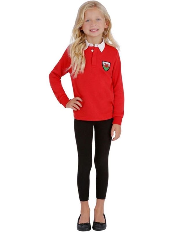 Welsh Rugby Shirt Kinderen Rood