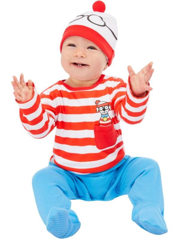 Where's Wally Baby Kostuum Rood en Wit