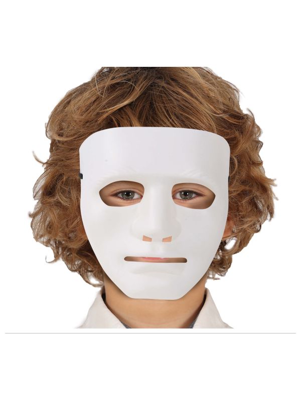 Wit gezicht masker kind halloween