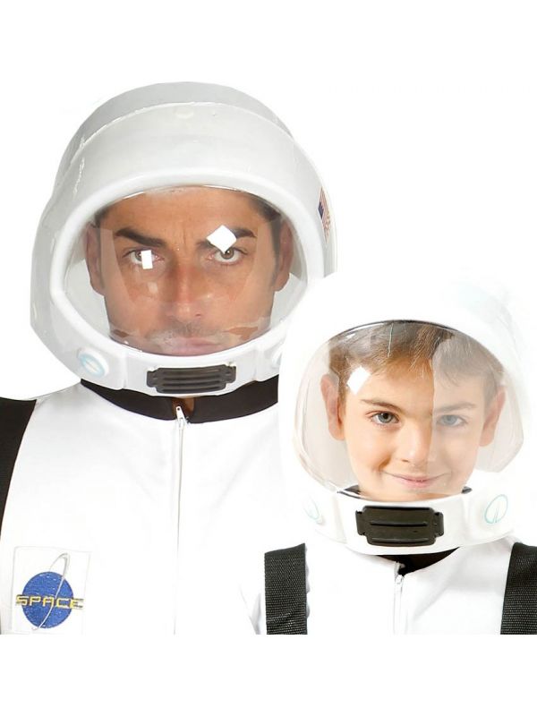 Witte astronaut helm voor alle leeftijden