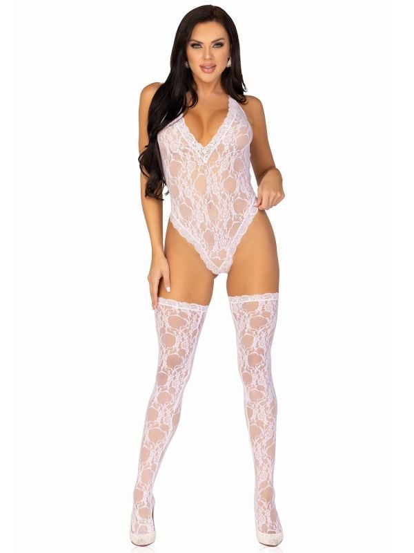 Witte kanten lingerieset dames