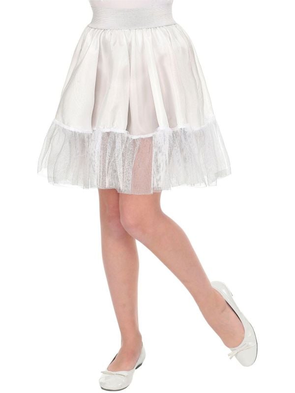 Toeval Kruipen zacht Witte petticoat rok meisjes | Feestkleding.nl