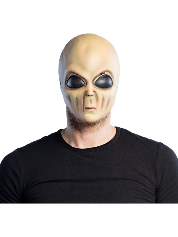 Wrinkly alien latex hoofdmasker halloween