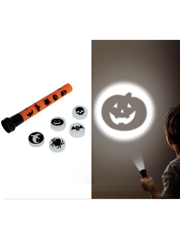 Zaklantaarn met halloween figuren