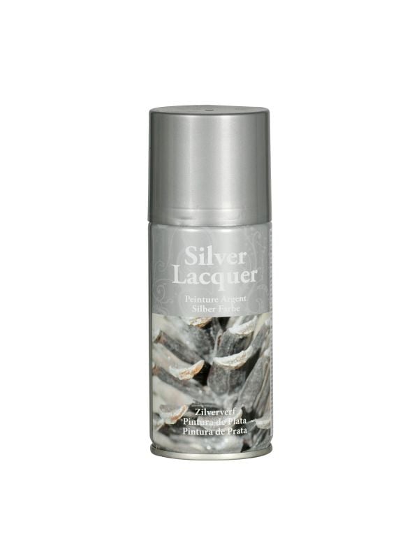 Zilveren kerstverfspray 150ml