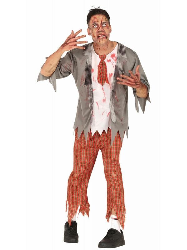 Zombie student kostuum halloween heren