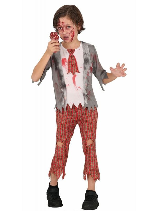 Zombie student kostuum halloween kind