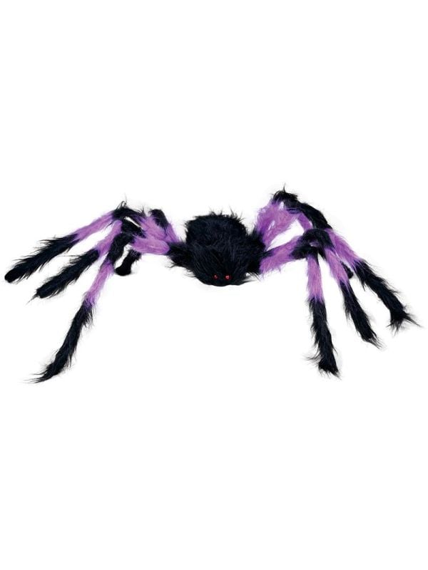 Zwart/paarse spin 75 cm halloween