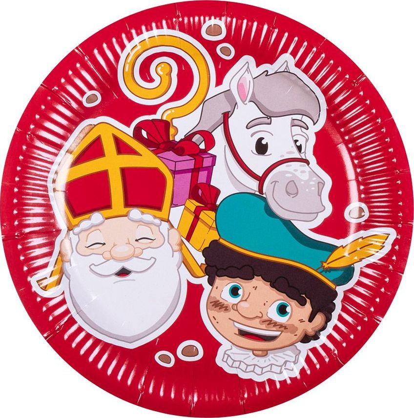 10 Papieren Sinterklaas Bordjes